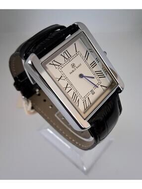 Brand New 40mm Pablo Raez Must Tank Leather Men's Watch
